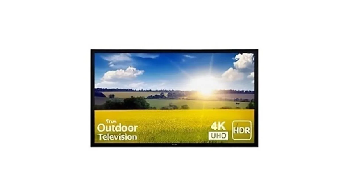 SunBrite SB-P2-65-4K-BL Pro 2 Series 65" 4K Ultra HDR Full Sun Outdoor TV, Black