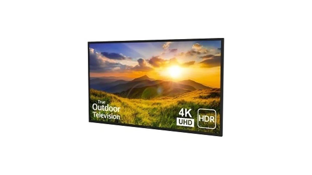 SunBrite SB-S2-75-4K-BL Signature 2 Series 4K Ultra HDR Partial Sun Outdoor TV, 75"
