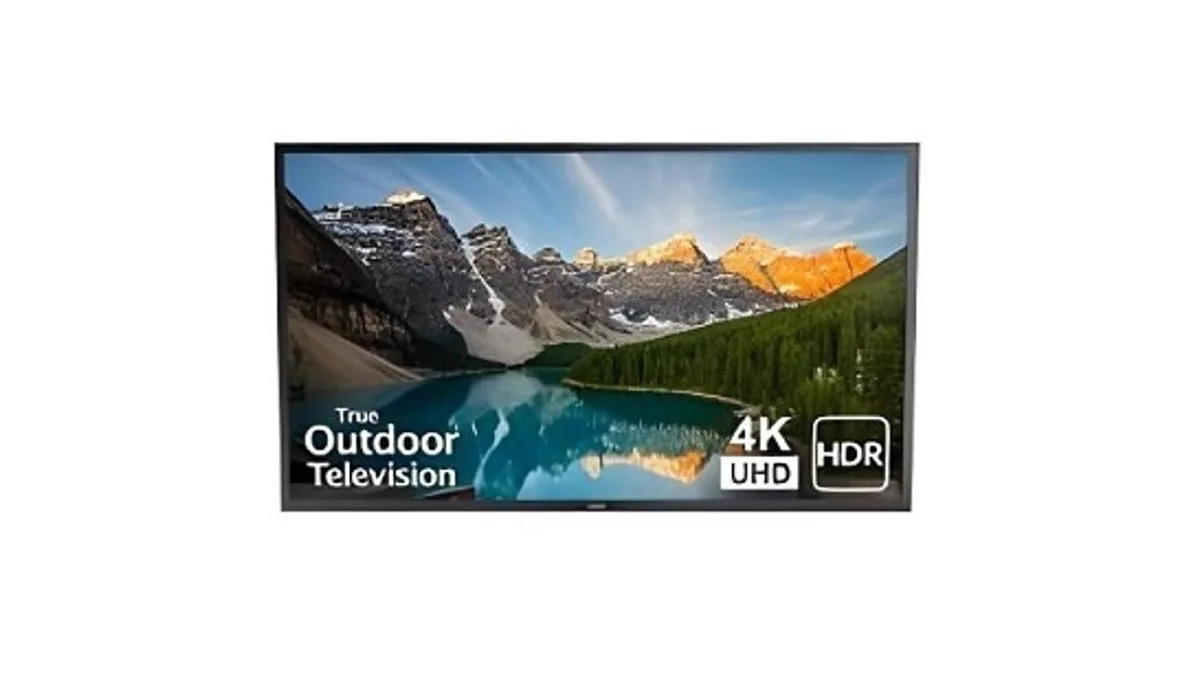 SunBrite SB-V-55-4KHDR-BL Veranda Series 55" 4K HDR Full Shade Outdoor TV, Black