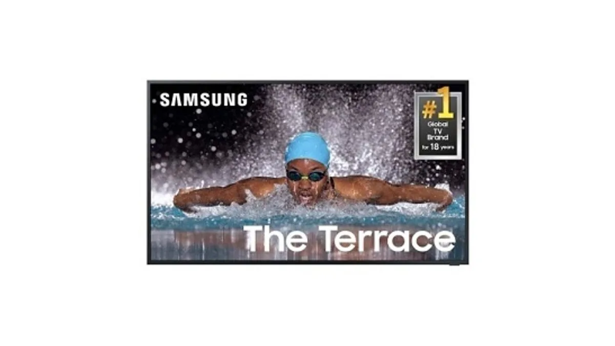 Samsung QN55LST7DAFXZA 55" Class The Terrace Series QLED 4K UHD Smart Tizen TV, Outdoor Partial Sun